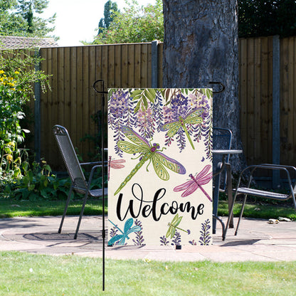 Spring Tulip 5D DIY Diamond Outdoor Flags Double Sided Diamond Art Vertical Flag