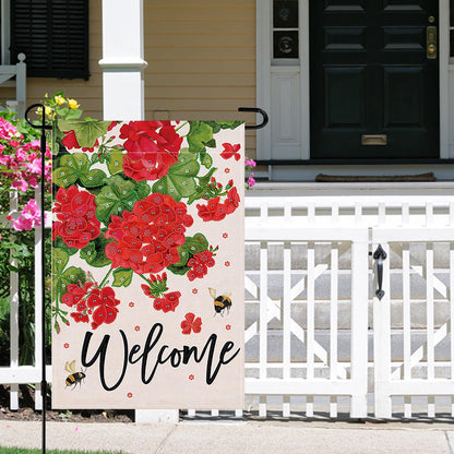 Spring Tulip 5D DIY Diamond Outdoor Flags Double Sided Diamond Art Vertical Flag