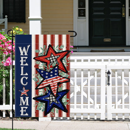 Spring Tulip 5D DIY Diamond Outdoor Flags Double Sided Diamond Art Vertical Flag