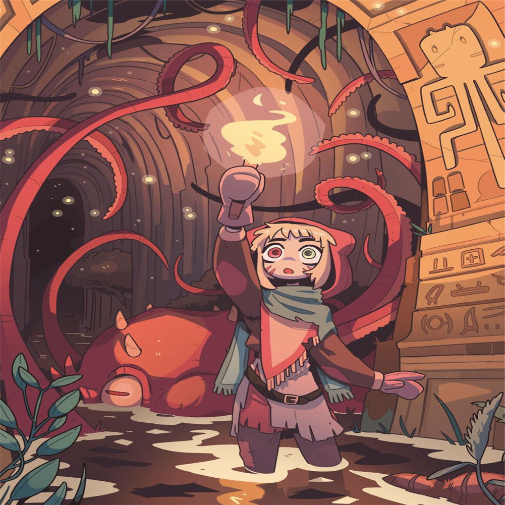 Anime Girl - Full Round Drill Diamond Painting 30*40CM