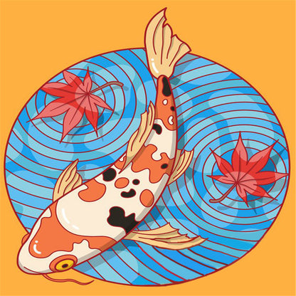 Fish - Full Round Drill Diamond Painting 30*40CM