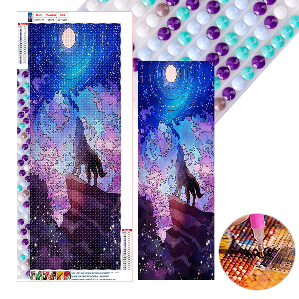 Wolf - Full Round Drill Diamond Painting 30*70CM