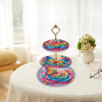 3 Tier Animal Crystal Display Rack Kit 5D DIY Shelf Art Craft Set for Home Decor