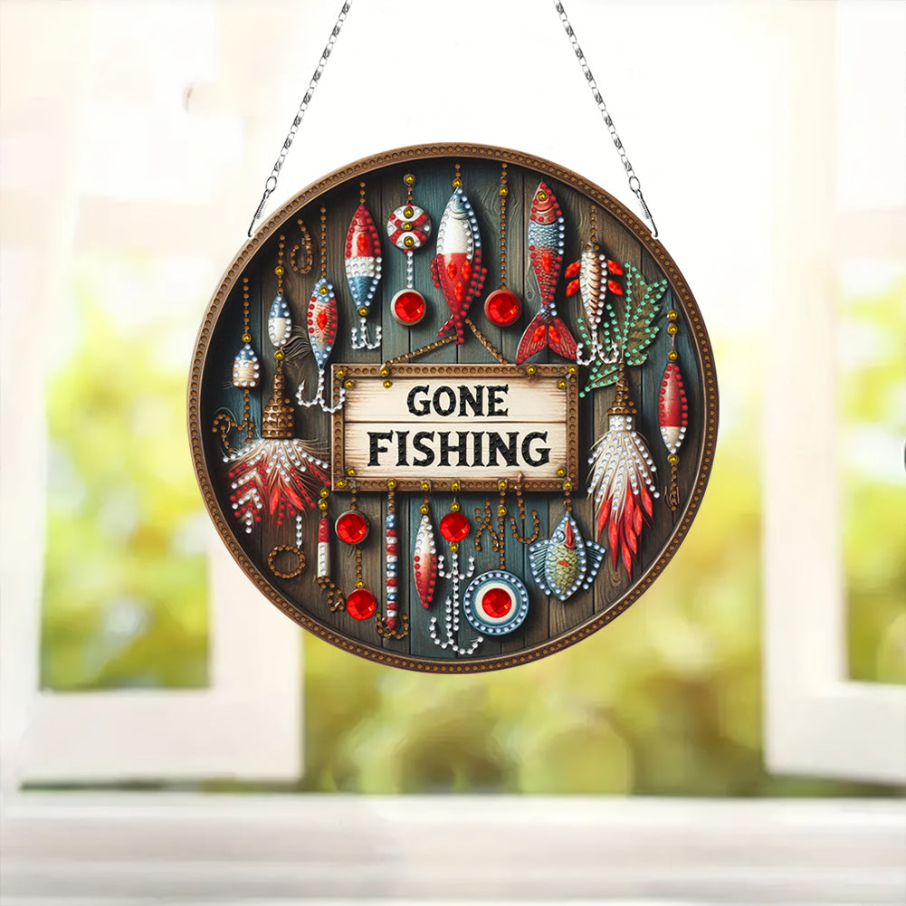Sunflower DIY Diamond Art Pendant Kit Diamond Painting Door Sign for Wall Window