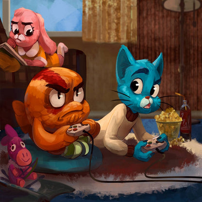 The Amazing World Of Gumball - Full Round Drill Diamond Painting 30*40CM