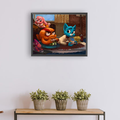 The Amazing World Of Gumball - Full Round Drill Diamond Painting 30*40CM