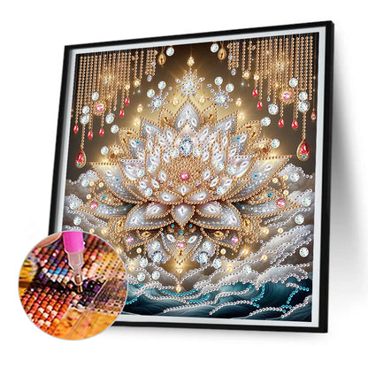Lotus - Special Shaped Drill Diamond Painting 30*30CM