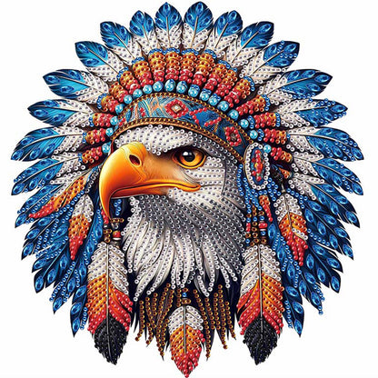 Indian Eagle - Special Shaped Drill Diamond Painting 30*30CM