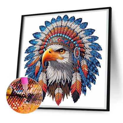 Indian Eagle - Special Shaped Drill Diamond Painting 30*30CM