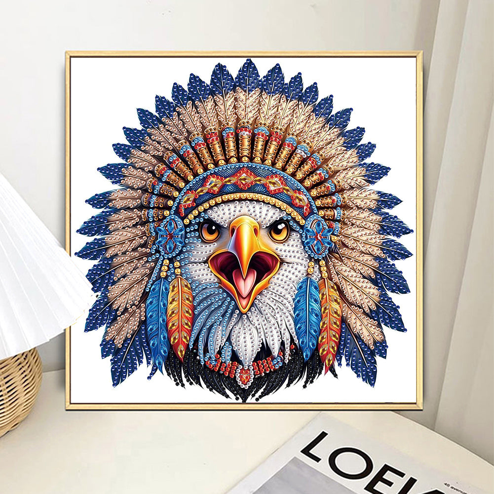 Indian Eagle - Special Shaped Drill Diamond Painting 30*30CM