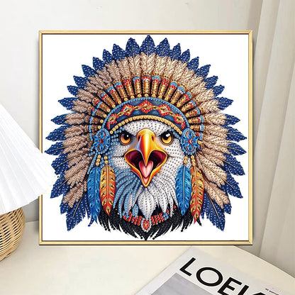 Indian Eagle - Special Shaped Drill Diamond Painting 30*30CM