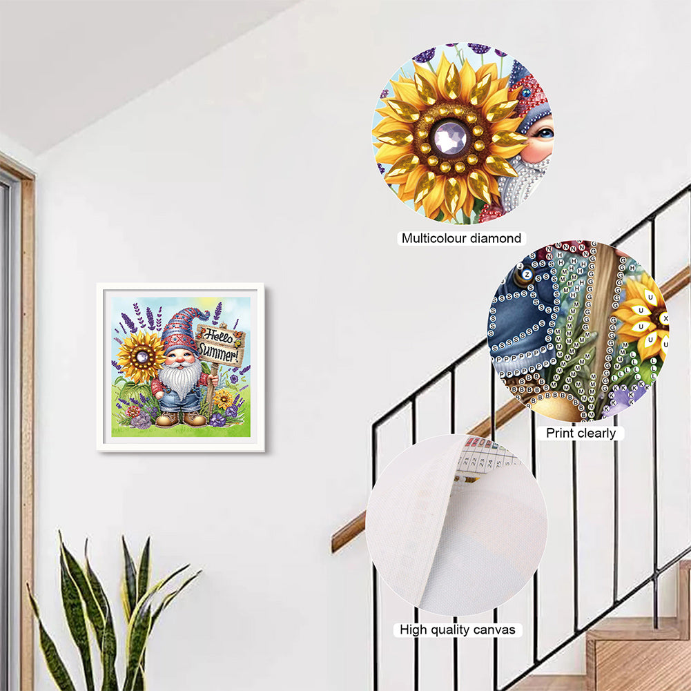 Summer Goblin - Special Shaped Drill Diamond Painting 30*30CM