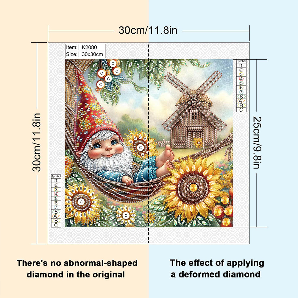 Summer Goblin - Special Shaped Drill Diamond Painting 30*30CM