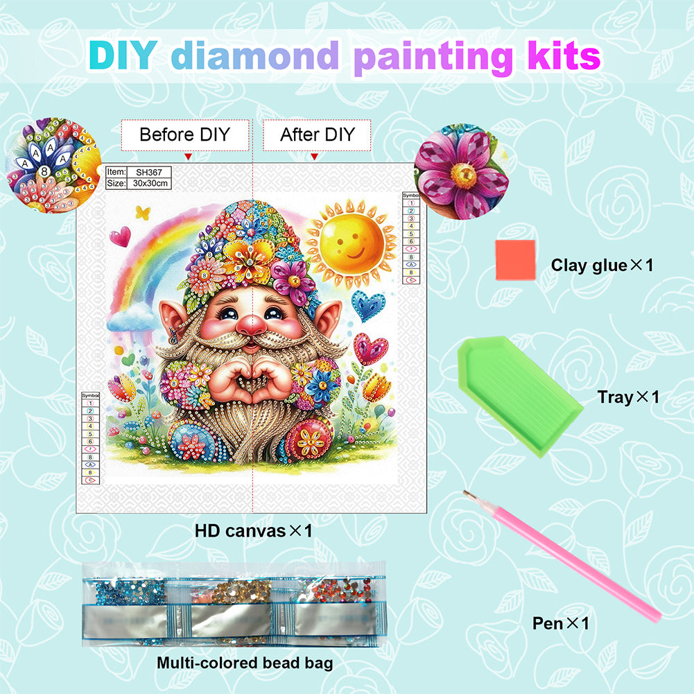 Summer Goblin - Special Shaped Drill Diamond Painting 30*30CM