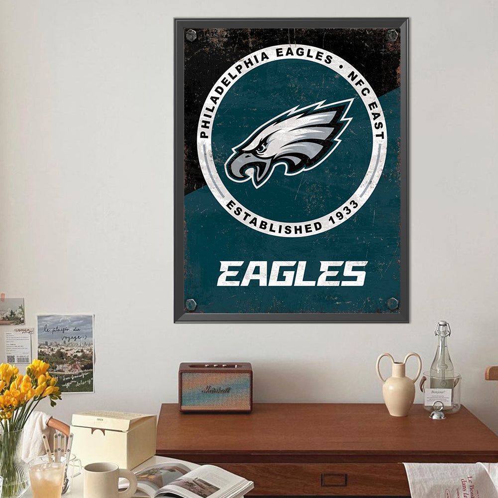 Philadelphia Eagles - Full Round Drill Diamond Painting 40*50CM