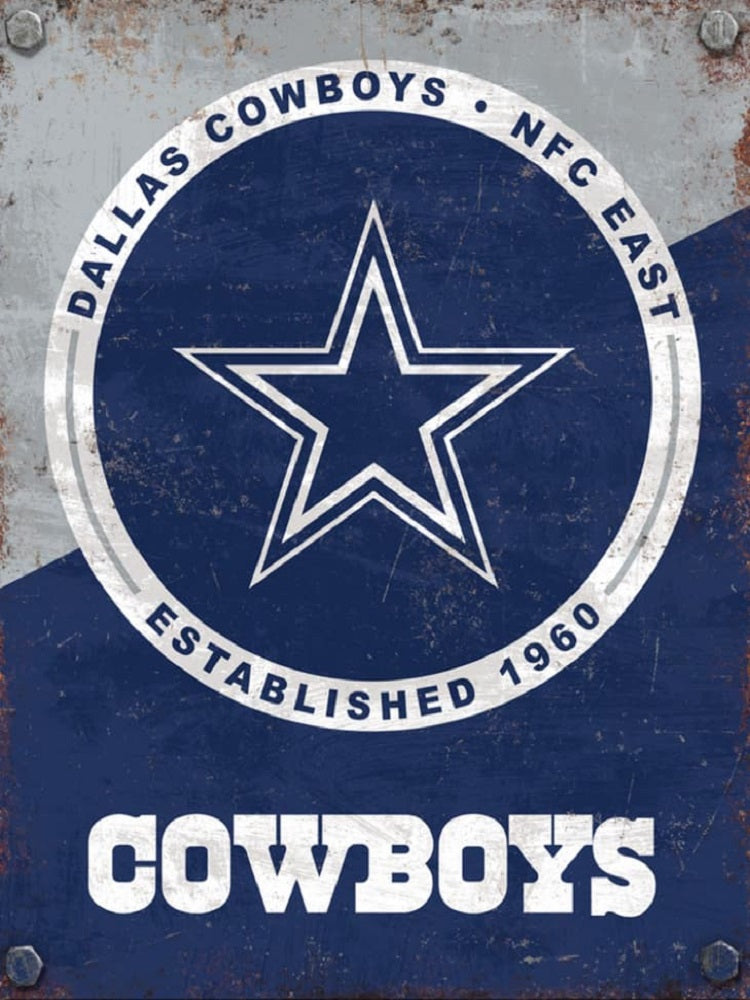 Dallas Cowboys - Full Round Drill Diamond Painting 40*50CM