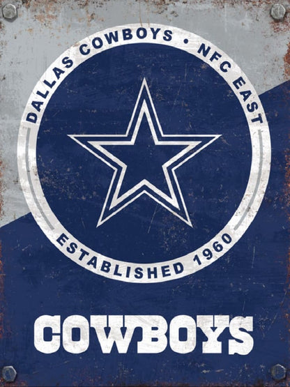 Dallas Cowboys - Full Round Drill Diamond Painting 40*50CM