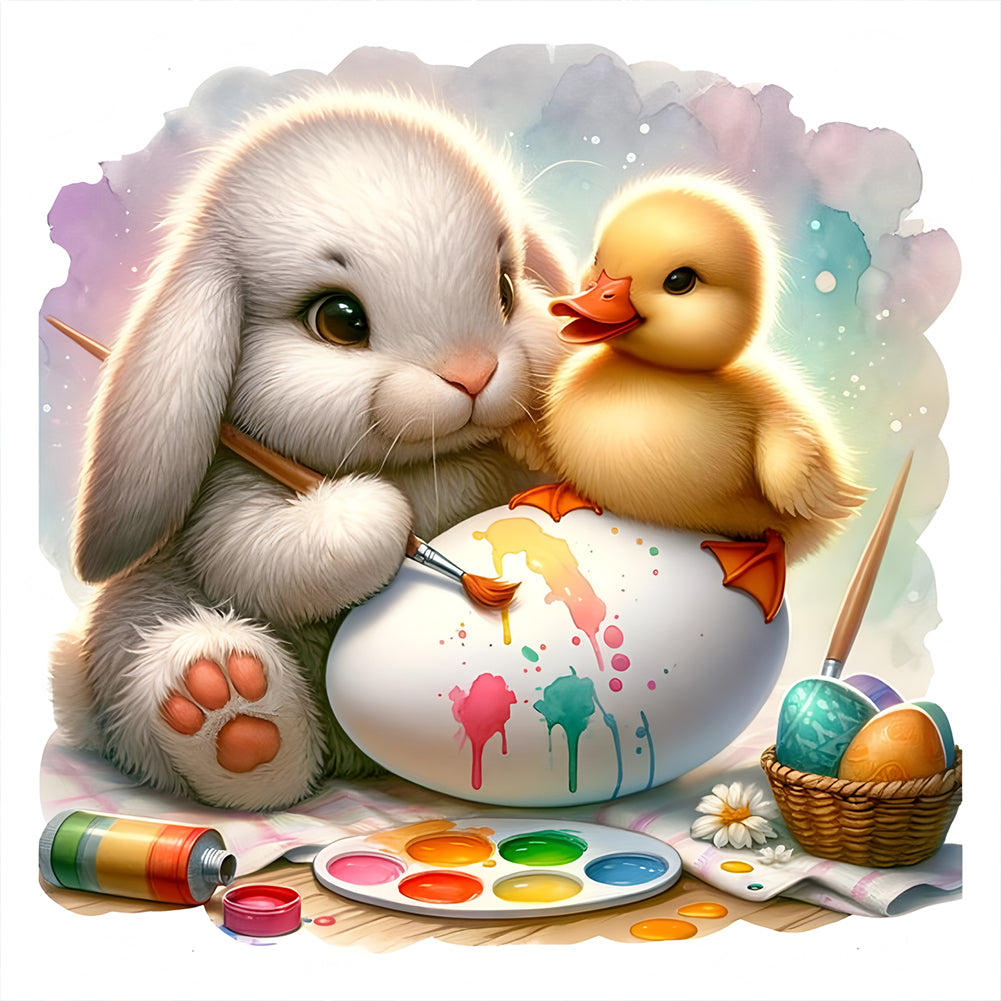 Easter Bunny Egg - Full Round Drill Diamond Painting 30*30CM