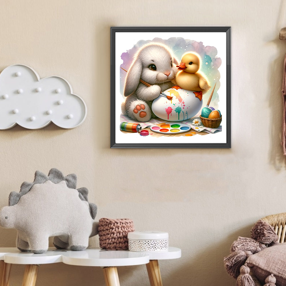 Easter Bunny Egg - Full Round Drill Diamond Painting 30*30CM
