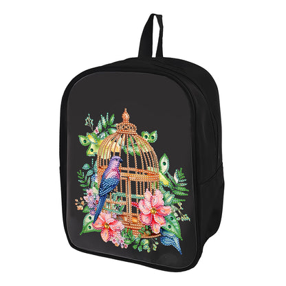 Mermaid Special Shape Diamond Art School Bag Diamond Art Knapsack for Art Crafts