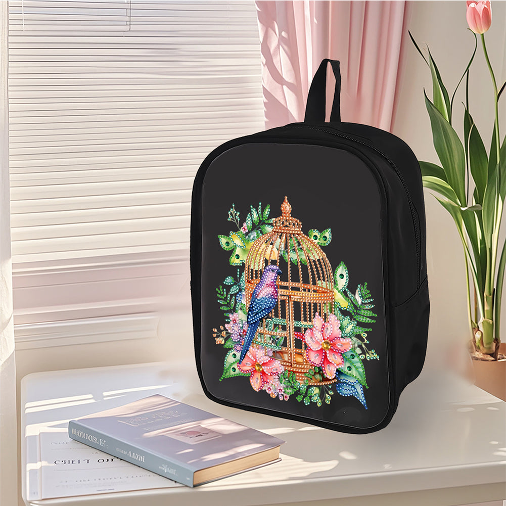 Mermaid Special Shape Diamond Art School Bag Diamond Art Knapsack for Art Crafts