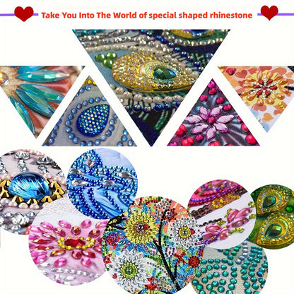 Mermaid Special Shape Diamond Art School Bag Diamond Art Knapsack for Art Crafts