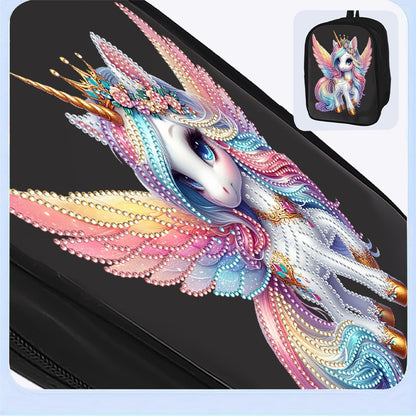 Mermaid Special Shape Diamond Art School Bag Diamond Art Knapsack for Art Crafts