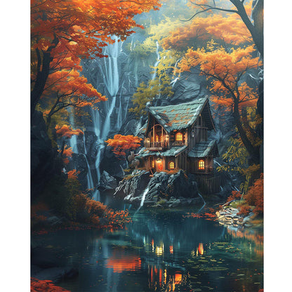 House Scenery - Full Round Drill Diamond Painting 40*50CM