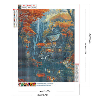 House Scenery - Full Round Drill Diamond Painting 40*50CM