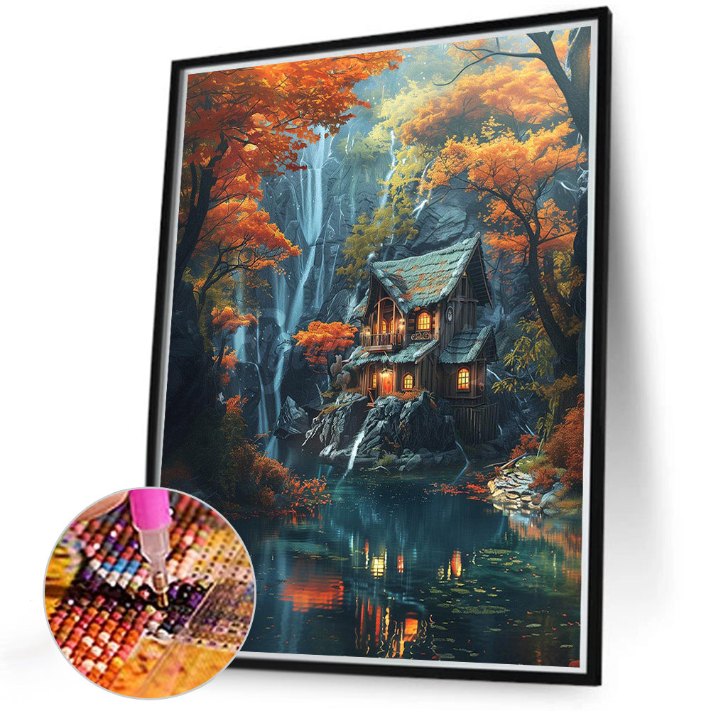 House Scenery - Full Round Drill Diamond Painting 40*50CM