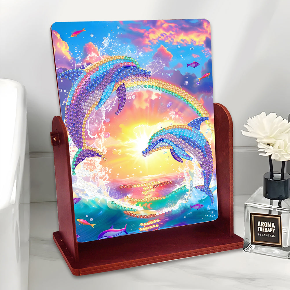 Animals Special Shape 5D DIY Diamond Art Tabletop Decor Bedroom Table Wall Decor
