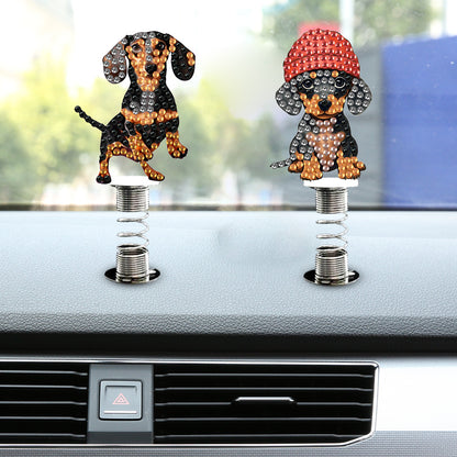 5Pcs Frog Handmade Bobblehead Decoration Spring Stand Dancing Doll for Beginners