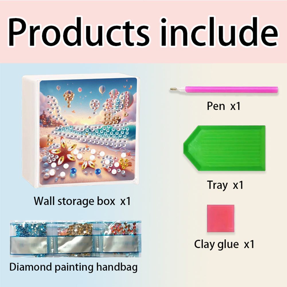 DIY Diamond Painting Storage Organizer Wall Mount Diamond Art Organizer Box