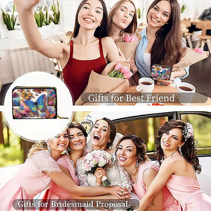 5D DIY Diamond Painting Wallet Diamond Painting Card Holder Coin Purse DIY Craft