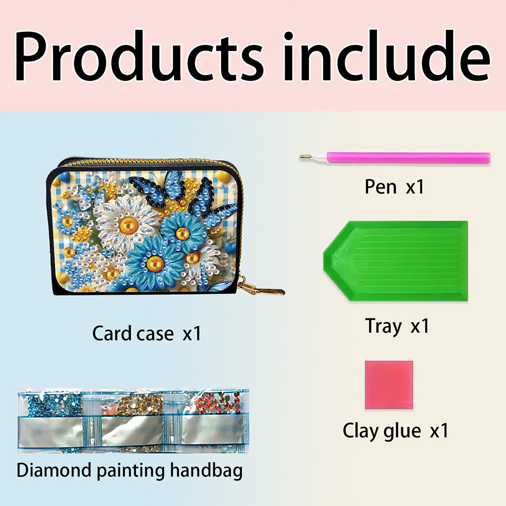 5D DIY Diamond Painting Wallet Diamond Painting Card Holder Coin Purse DIY Craft