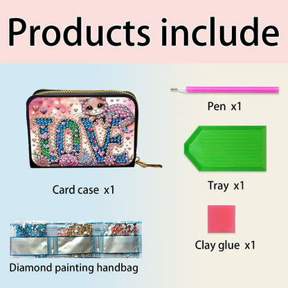 5D DIY Diamond Painting Wallet Diamond Painting Card Holder Coin Purse DIY Craft