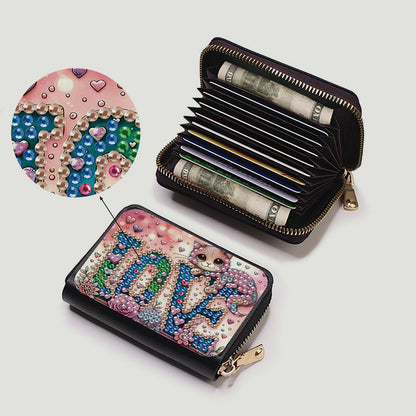 5D DIY Diamond Painting Wallet Diamond Painting Card Holder Coin Purse DIY Craft