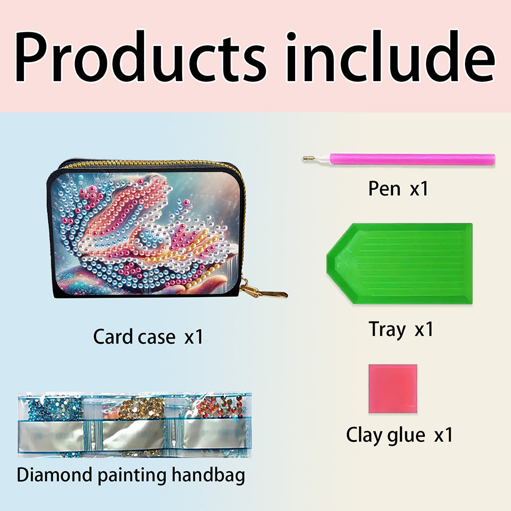 5D DIY Diamond Painting Wallet Diamond Painting Card Holder Coin Purse DIY Craft