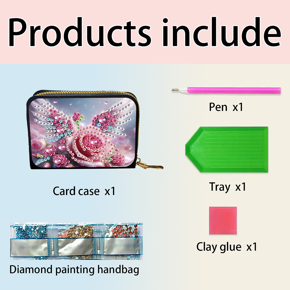 5D DIY Diamond Painting Wallet Diamond Painting Card Holder Coin Purse DIY Craft