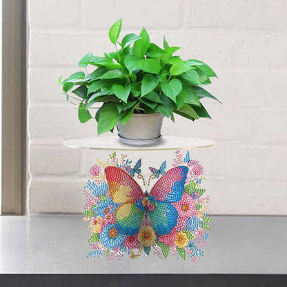 Acrylic Diamond Painting Plant Stand Diamond Art Potted Plant Holder Home Decor