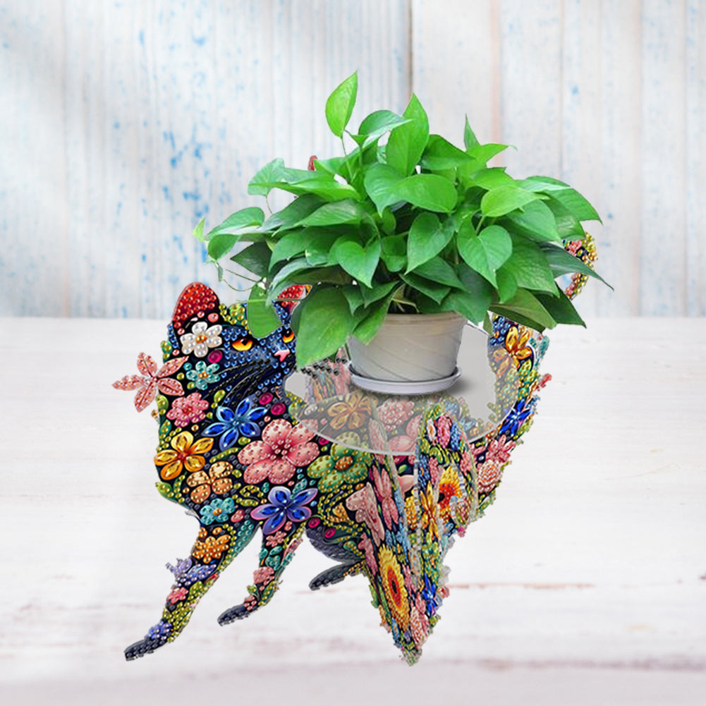 Acrylic Diamond Painting Plant Stand Diamond Art Potted Plant Holder Home Decor