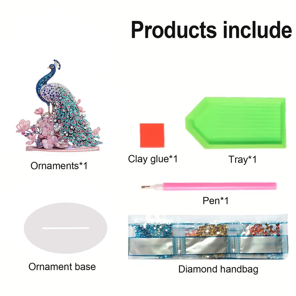 Animal Special Shaped 5D DIY Diamond Painting Tabletop Ornaments Kit Table Decor