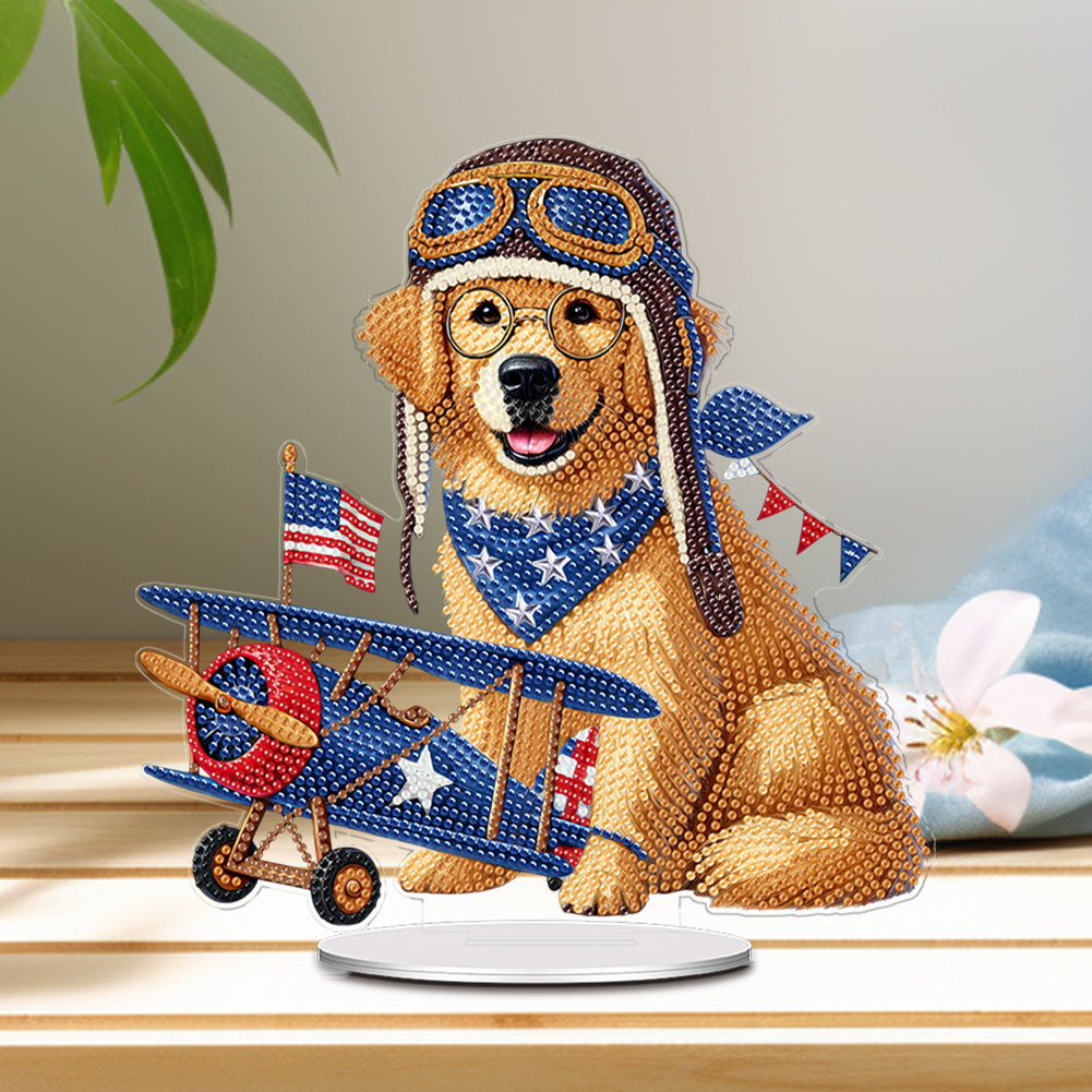 Independence Day Diamond Painting Tabletop Ornaments Kit Patriotic Centerpieces