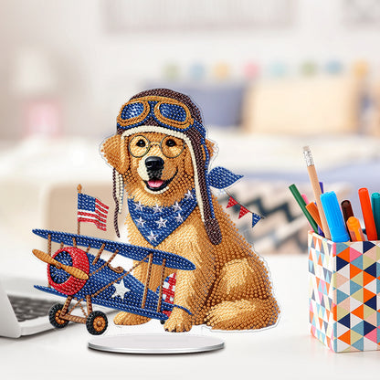 Independence Day Diamond Painting Tabletop Ornaments Kit Patriotic Centerpieces