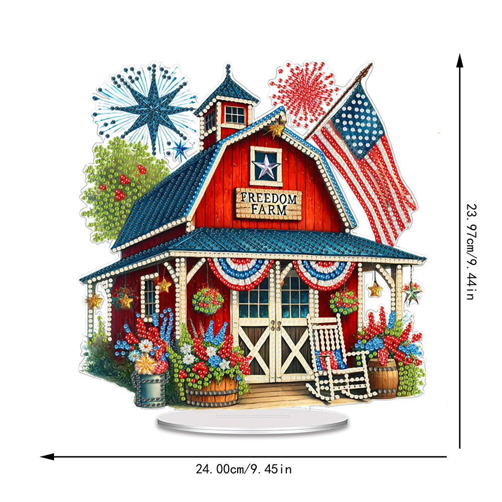 Independence Day Diamond Painting Tabletop Ornaments Kit Patriotic Centerpieces
