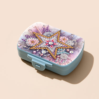 5D DIY Diamond Painting Dot Pill Case Diamond Art Pill Storage Box for Art Craft