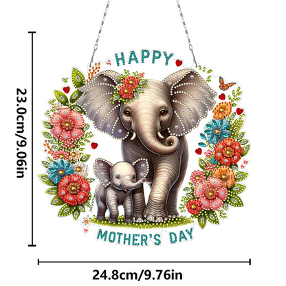 Bear DIY Diamond Art Pendant Kit Diamond Painting Hanging Pendant for Art Crafts