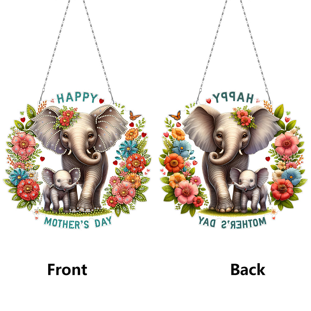 Bear DIY Diamond Art Pendant Kit Diamond Painting Hanging Pendant for Art Crafts