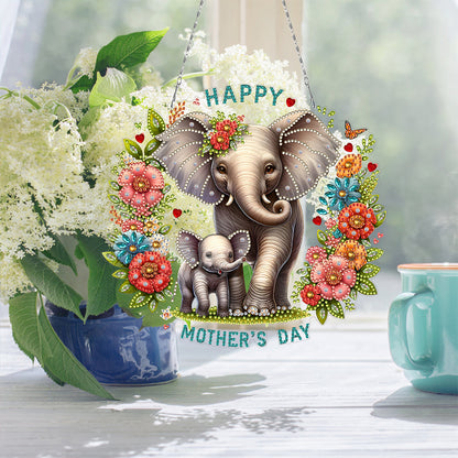 Bear DIY Diamond Art Pendant Kit Diamond Painting Hanging Pendant for Art Crafts