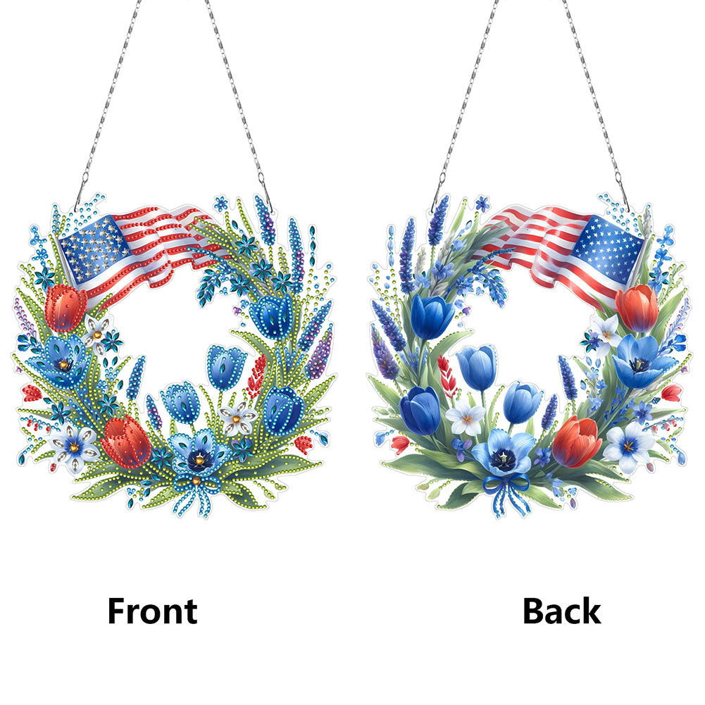 Bear DIY Diamond Art Pendant Kit Diamond Painting Hanging Pendant for Art Crafts